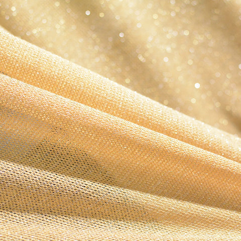 Gold Flecks Chunky Knit, Polyester