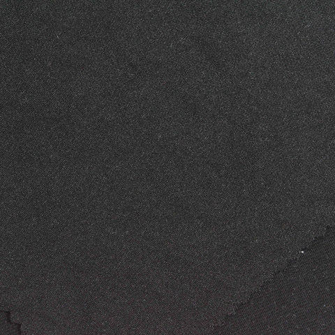 Polyester Stretch Interlock Knit Fabric, 350 gsm, 160 cm — Black
