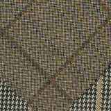 Black Houndstooth Interlock Knit, Polyester — photo 2