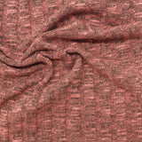Peach Marl Rib Knit, Poly-Viscose — photo 2