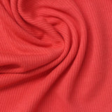 Viscose Stretch Rib Knit Fabric, 300 gsm, 120 cm — Red — photo 2