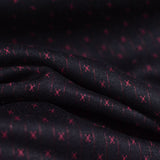 Red Vertical-Stripe Jacquard, Poly-Viscose — photo 2