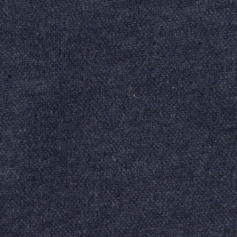 Dark Blue Marl Interlock Knit, Cotton