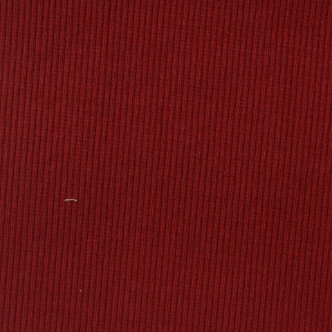 Cotton Stretch Rib Knit Fabric, 450 gsm, 121 cm — Red