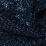 Jacquard Cotton Polyester Chunky Knit Fabric, 170 gsm, 210 cm — Navy — photo 2