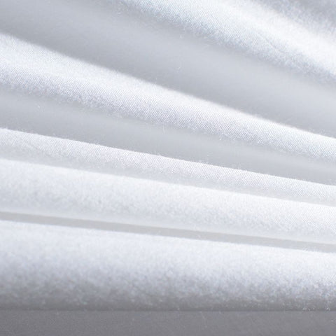 100% Viscose Sateen Fabric, 90 gsm, 142 cm — White