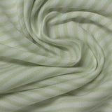 Light Green Horizontal-Stripe Knit, Cotton-Poly — photo 2