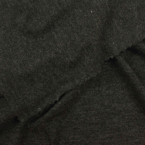 Dark Grey Marl Jersey Knit, Viscose, 136 gsm