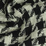 Black Houndstooth Bouclé, Polyester — photo 2