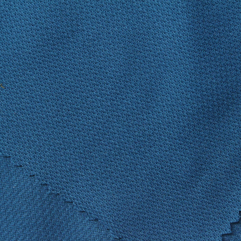 Jacquard 100% Polyester Warp Knit Fabric, 120 gsm, 160 cm — Blue