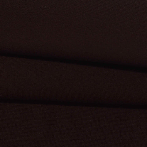 Brushed Viscose Nylon Stretch Ponte Knit Fabric, 470 gsm, 160 cm — Brown
