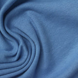 Cotton Polyester Stretch Rib Knit Fabric, 226 gsm, 170 cm — Blue — photo 2