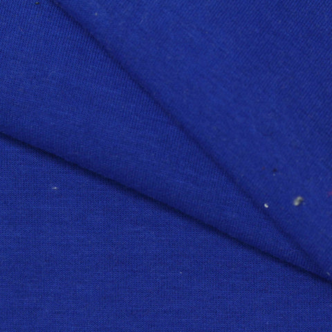 Brushed Cotton Polyester Stretch Scuba Knit Fabric, 360 gsm, 172 cm — Blue