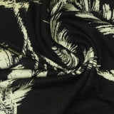 Bold Floral Viscose Stretch Jersey Knit Fabric, 164 gsm, 200 cm — Black — photo 2