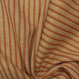 Orange-Brown Stripes Jacquard, Poly-Viscose — photo 2