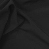 Polyester Stretch Woven Fabric, 87 gsm — Black — photo 2