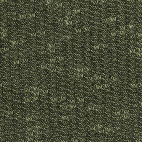 Dark Green Marl Rib Knit, Polyester, 220 gsm, 150 cm