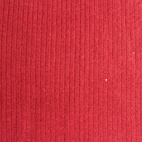Viscose Nylon Stretch Rib Knit Fabric, 478 gsm, 155 cm — Red