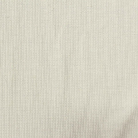 Polyester Stretch Rib Knit Fabric, 155 gsm, 150 cm — Beige