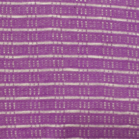 Purple Horizontal-Stripe Jacquard, Poly-Viscose