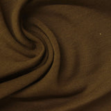 Brushed Polyester Modal Stretch French Terry Fabric, 246 gsm, 163 cm — Brown — photo 2