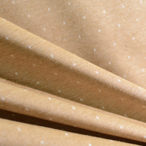 Beige Dots Jacquard, Poly-Viscose