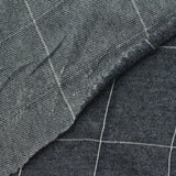 White Check Jersey Knit, Cotton-Poly — photo 2