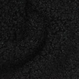 100% Polyester Sherpa Fleece Fabric, 380 gsm, 165 cm — Black — photo 2