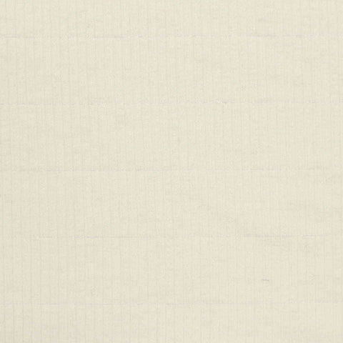 Polyester Stretch Rib Knit Fabric, 225 gsm, 136 cm — White