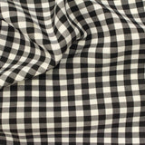 Black Check Woven, Polyester — photo 2