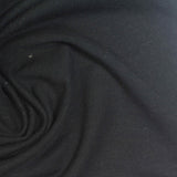 Modal Polyester Stretch French Terry Fabric, 330 gsm, 158 cm — Black — photo 2