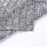 Black Marl Chunky Knit, Viscose-Poly — photo 2