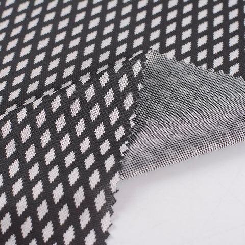 Light Grey Diamond Interlock Knit, Polyester