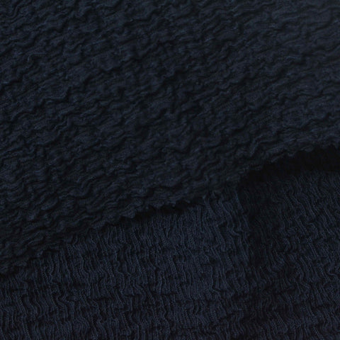 Polyester Stretch Warp Knit Fabric, 200 gsm, 140 cm — Navy
