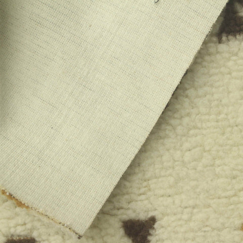 Tan Geometric Knit, Poly-Cotton