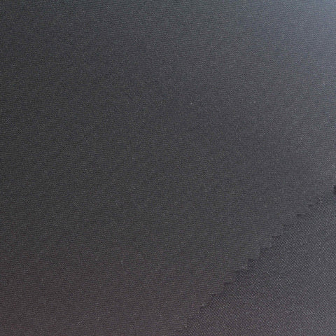 Viscose Nylon Stretch Bengaline Fabric, 270 gsm, 150 cm — Black, ref EF-277641