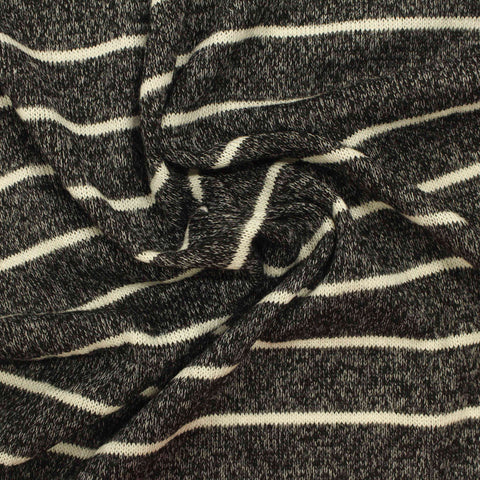 Off-White Stripes Chunky Knit, Viscose-Poly