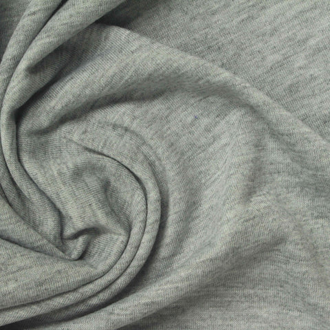 Grey Marl Jersey Knit, Polyester, 148 gsm
