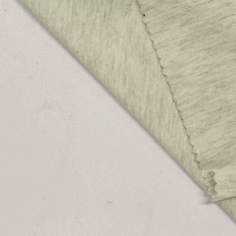 Light Grey Marl Jersey Knit, Poly-Cotton, 155 gsm