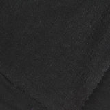 Viscose Stretch French Terry Fabric, 250 gsm, 185 cm — Black — photo 2