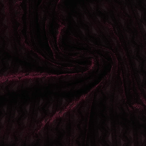 Brown Geometric Jacquard, Polyester