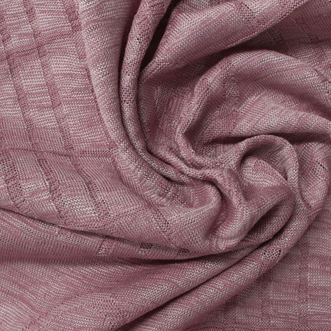 Mauve Diagonal-Line Rib Knit, Polyester