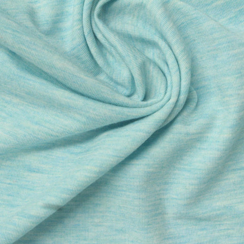 Light Blue Marl Jersey Knit, 185 gsm