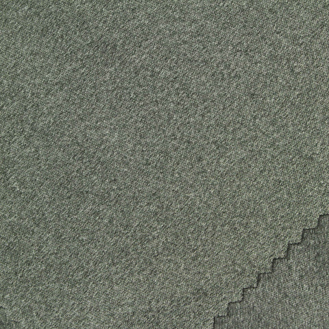 Heathered Green Marl Interlock Knit, Polyester