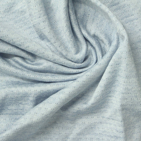 Blue Tone-on-Tone Dot Jacquard, Cotton