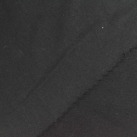 Cotton Polyester Jersey Knit Fabric, 200 gsm, 165 cm — Black, ref EF-265475