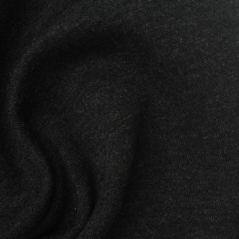 Charcoal Marl Scuba Knit, Cotton-Poly