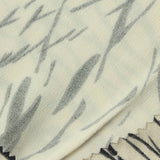 Black Brushstrokes Satin, Viscose — photo 2