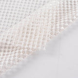 Plaid 100% Polyester Knit Fabric, 294 gsm, 130 cm — White — photo 2