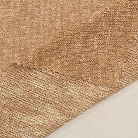 Peach Marl Chunky Knit, Poly-Viscose